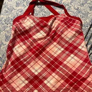 Red Plaid Halter Top